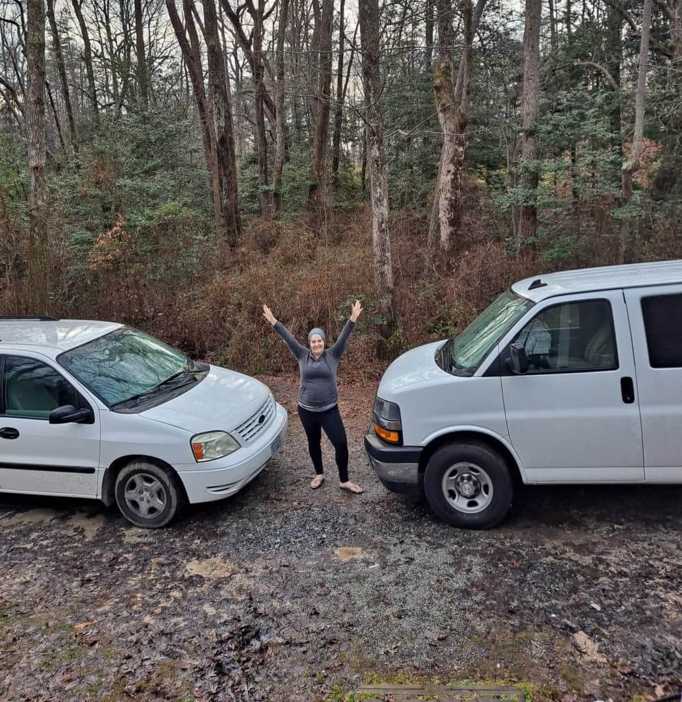 Sabina and her vans