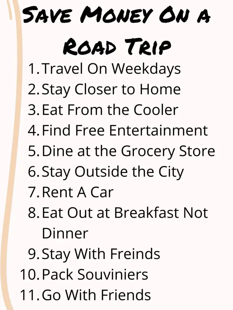 Save Money On A Road Trip